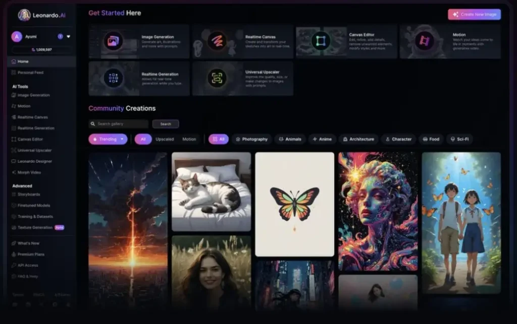 Free AI Image Generators That Beat Midjourney (2025 Update) 5 Leonardo AI
