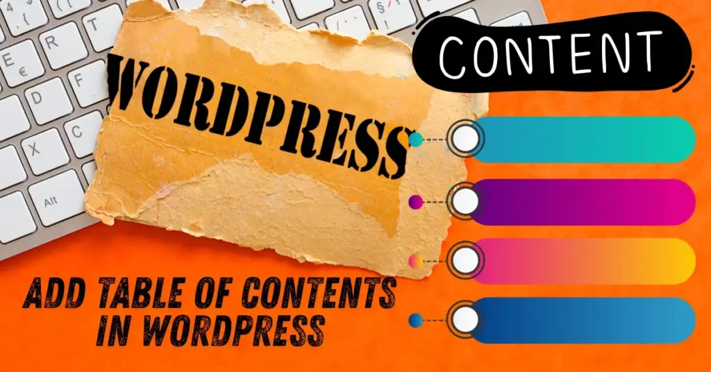Add Table of Contents in WordPress